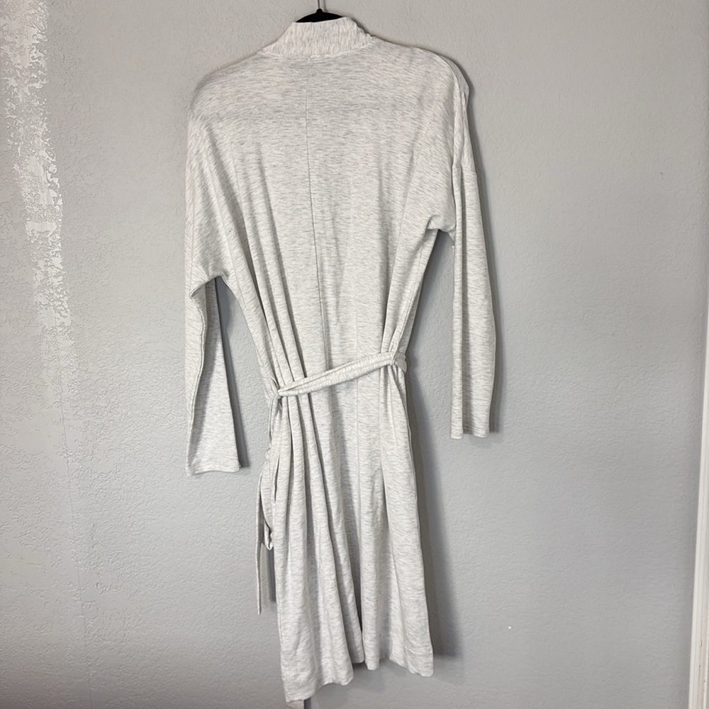 Hatch Gray and Cream Ribbed Robe - Picture 5 of 6